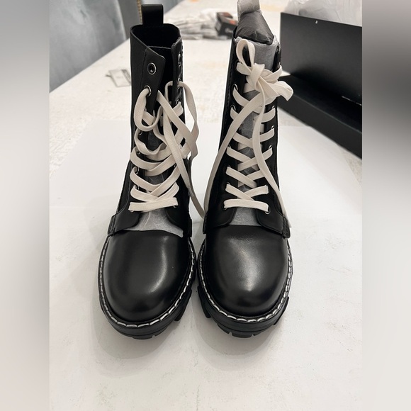 rag & bone Women's Shiloh Boots, Black, 6.5 Medium US - Picture 1 of 9